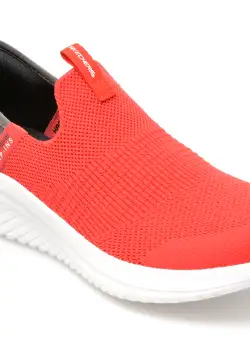 Pantofi SKECHERS rosii, ULTRA FLEX 3.0, din material textil