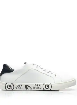 Pantofi sport barbati din piele naturala, Leofex - 881-1 Alb Box