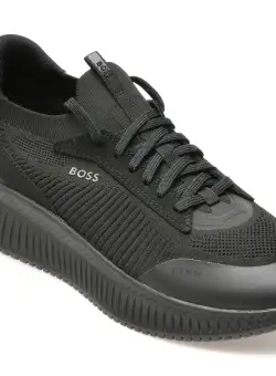 Pantofi sport BOSS negri, 89041, din material textil