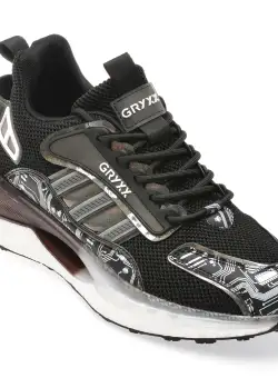 Pantofi sport GRYXX negri, 21015, din material textil