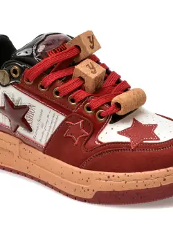 Pantofi sport GRYXX rosii, 1720, din piele ecologica