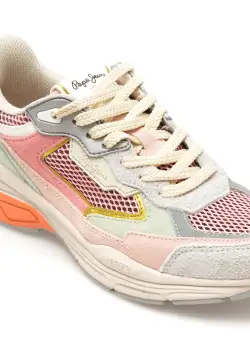 Pantofi sport PEPE JEANS multicolor, DAVE RISE, din piele intoarsa