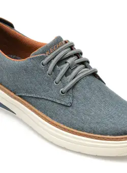 Pantofi sport SKECHERS bleumarin, HYLAND, din material textil