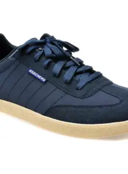 Pantofi sport SKECHERS bleumarin, PLACER, din piele ecologica