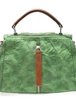 Poseta GRYXX verde, J1690, din piele ecologica
