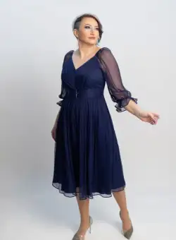 Rochie 1541 bleumarine Leonard