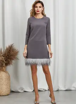 Rochie Erica Gri