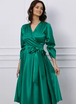 Rochie LaDonna verde petrecuta