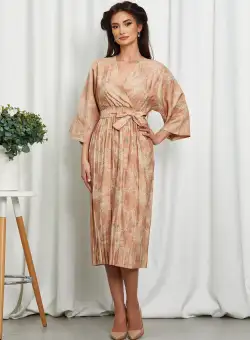 Rochie Nyrra Orange Floral