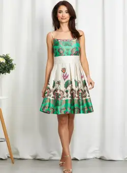 Rochie Petunia Verde Floral