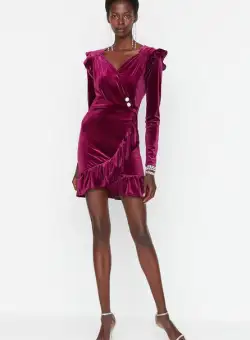 Rochie scurta mov Veritas