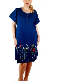 Rochie Traditionala din denim Sanda 16