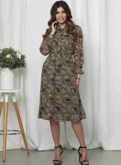 Rochie Vivian Kaki