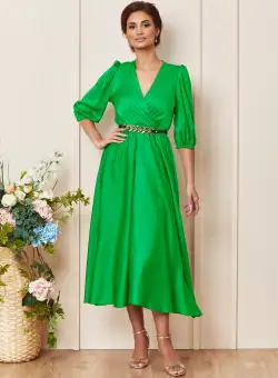 Rochie Yolanda Verde Deschis