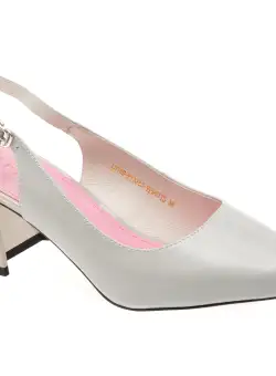 Saboti casual EPICA gri, LD759, din piele naturala