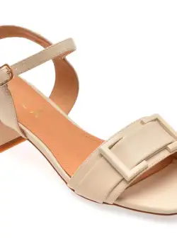 Sandale casual EPICA albe, UZ1910, din piele naturala