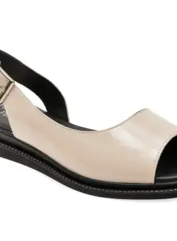 Sandale casual FLAVIA PASSINI bej, 17721M, din piele naturala