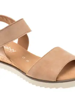 Sandale casual GABOR bej, 42750, din piele intoarsa