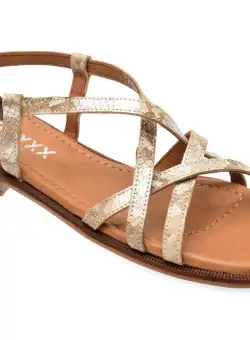 Sandale casual GRYXX aurii, 1141621, din piele naturala