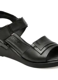 Sandale casual GRYXX negre, 161406, din piele naturala