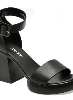Sandale casual GRYXX negre, 435063, din piele naturala