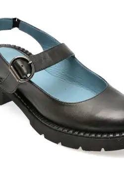 Sandale casual GRYXX negre, 601107, din piele naturala