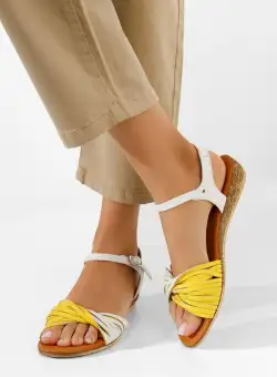 Sandale dama piele Maneira V4 albe