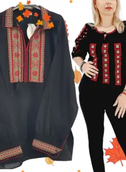 Set Traditional Cuplu 581 Camasi traditionale cu broderie