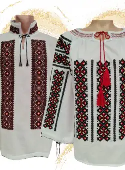 Set Traditional Cuplu 585 Camasi traditionale cu broderie