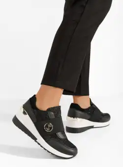 Sneakers cu platforma Salicia negri
