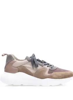 Sneakerși bărbați din piele naturală, Leofex - Mostră Radu Kaki Velur Mash
