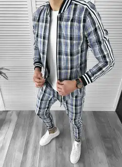 Trening barbati slim fit Pantaloni + Hanorac 10030 37-4.1