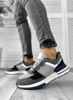 Adidasi barbati casual gri inchis B018 A8-3