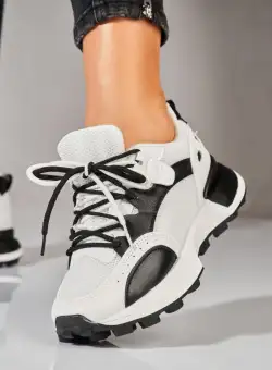 Adidași damă Albi din Piele Ecologica Arale