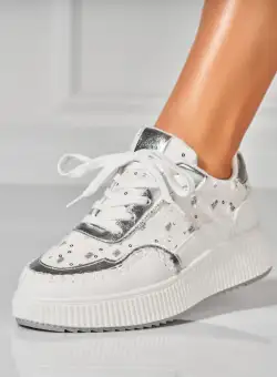 Adidasi Dama Albi din Textil Azel