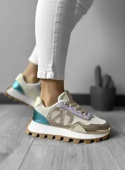 Adidasi dama casual bej 218 A40-3