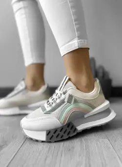 Adidasi dama casual bej CL2302 A2-3