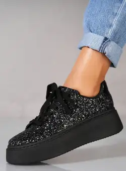 Adidași damă Glitter Negru Aster2
