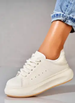 Adidași damă Piele Ecologica Alb Sekai