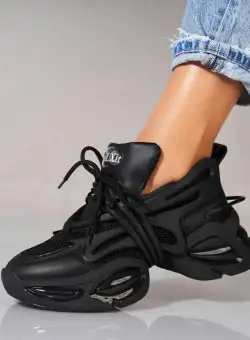 Adidași damă Piele Ecologica Negru Ataly