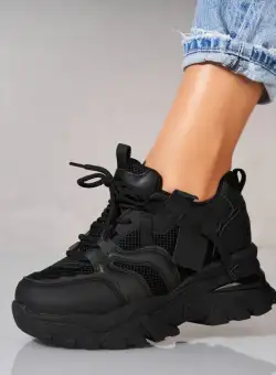 Adidași damă Piele Ecologica Negru Danyka