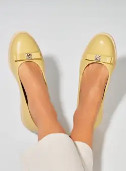 Balerini dama Piele Ecologica Galben Markie