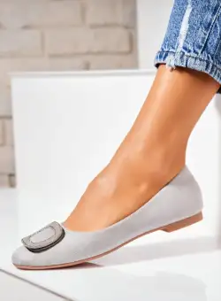 Balerini dama Piele Ecologica Intoarsa Gri Carlia