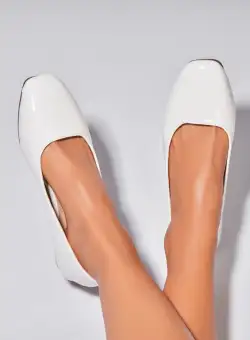 Balerini dama Piele Ecologica Lacuita Alb Masyn