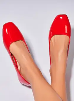 Balerini dama Piele Ecologica Lacuita Rosu Masyn