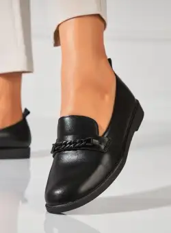 Balerini dama Piele Ecologica Negru Henly