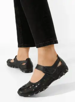 Balerini dama piele Florema negri