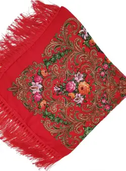 Batic etno mare rosu Bujori 2