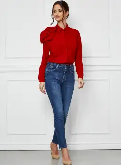 Blugi Sara albastri skinny