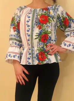 Bluza stilizata cu motive traditionale Daniela 2